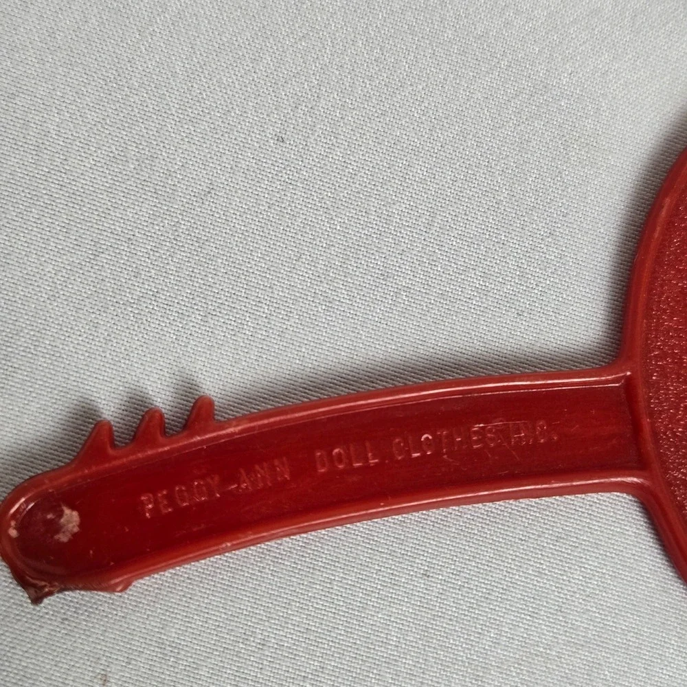 Peggy-Ann Doll Plastic‎ Clothes Hangers, Set of 3 Vintage, Cat Rabbit, Blue Red